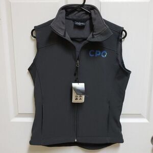 Fossa Vest Womens M Gray CPO Soft Shell Fleece Lined Gorpcore Outdoor Preppy New